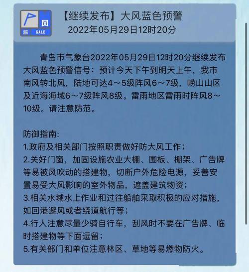 河北省魏县发布大风蓝色预警_1